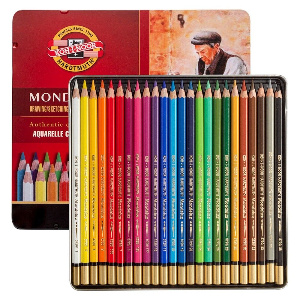 MONDELUZ CONJUNTO DE COLORES DE 24 AQUARELL