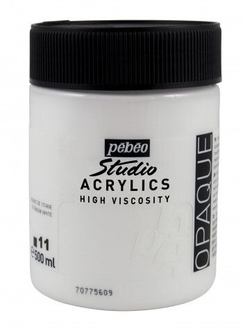 ACRILICO FINE STUDIO 500 ML BLANCO TITANIO