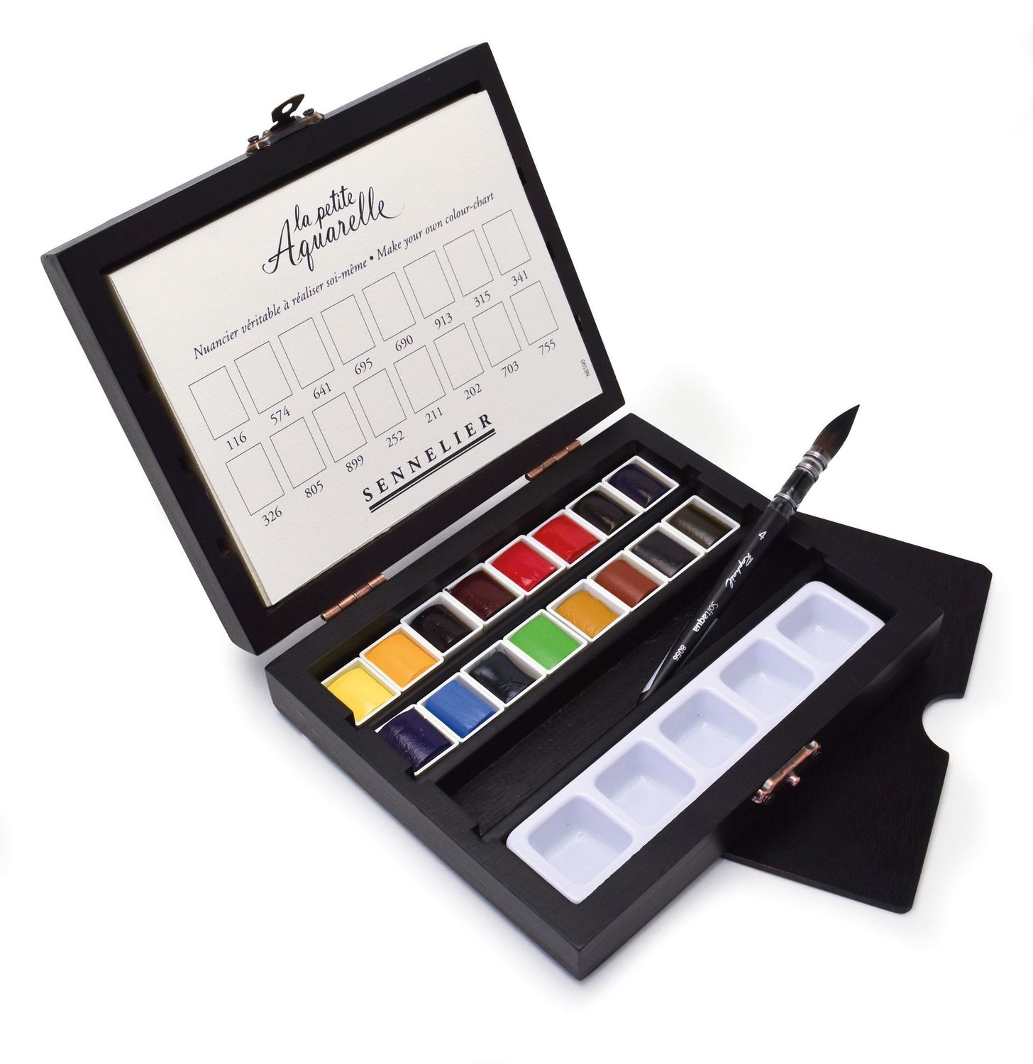 CAJA LA PETITE AQUARELLE 16 1/2 GODETS CAJA DE MADERA