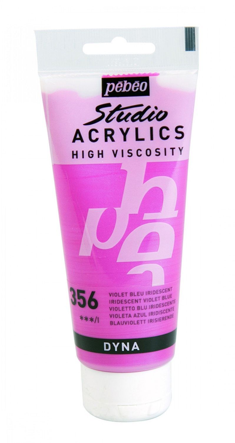 ACRILICO FINO STUDIO 100 ML VIOLETA AZUL IRIDISCENTE Nº356