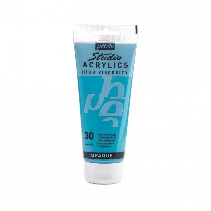 ACRILICO FINO STUDIO 100 ML AZUL TURQUESA Nº30