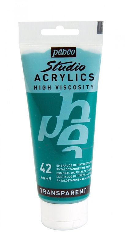 ACRILICO FINO STUDIO 100 ML ESMERALDA DE PHTALOCIANINA Nº42