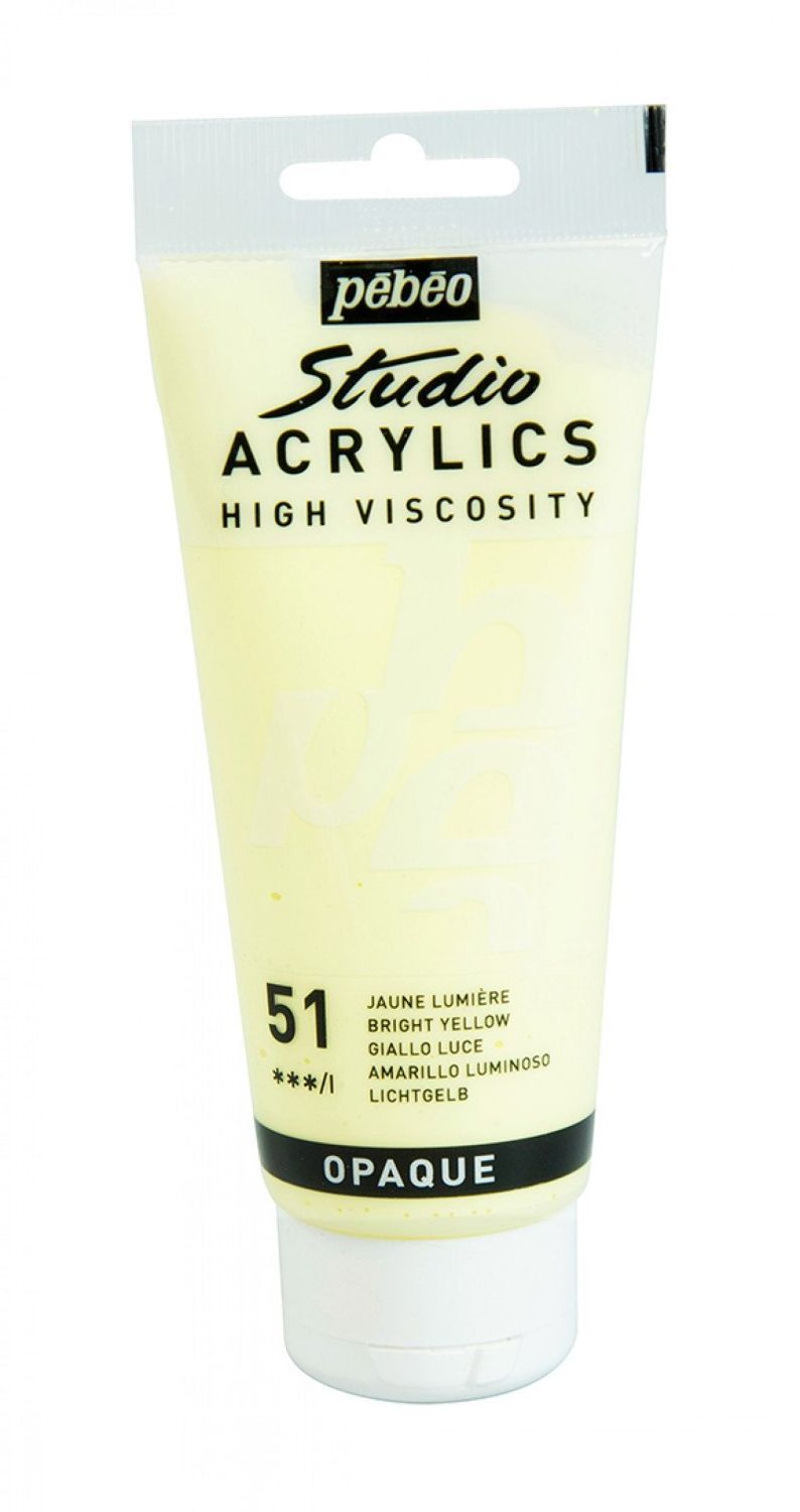 ACRILICO FINO STUDIO 100 ML AMARILLO LUZ Nº51