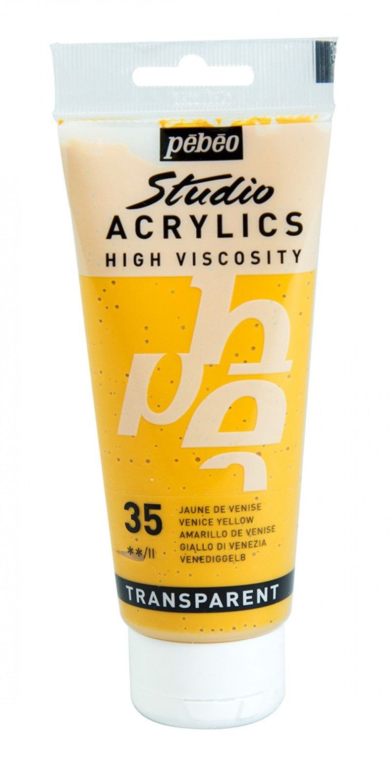 ACRILICO FINO STUDIO 100 ML AMARILLO DE VENECIA Nº35