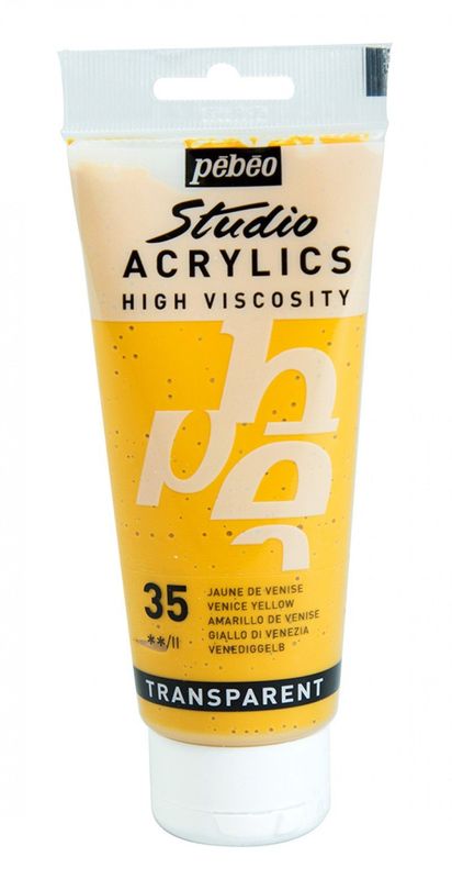 ACRILICO FINO STUDIO 100 ML AMARILLO DE VENECIA Nº35