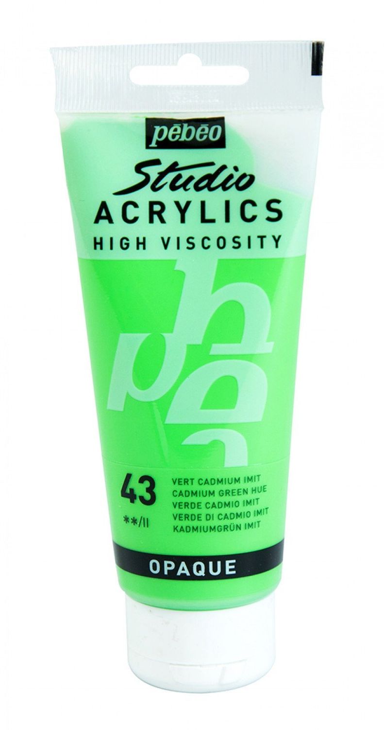ACRILICO FINO STUDIO 100 ML VERDE CADMIO IMITACION Nº43