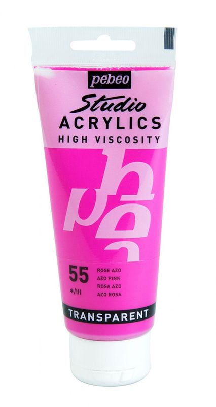 ACRILICO FINO STUDIO 100 ML ROSA AZO Nº55