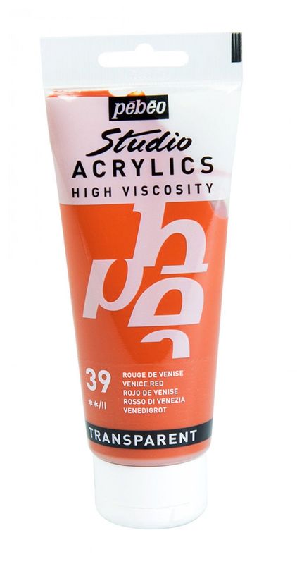 ACRILICO FINO STUDIO 100 ML ROJO DE VENECIA Nº39