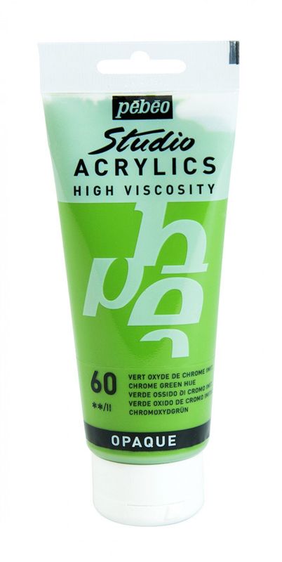 ACRILICO FINO STUDIO 100 ML VERDE OXIDO DE CROMO IMIT. Nº60