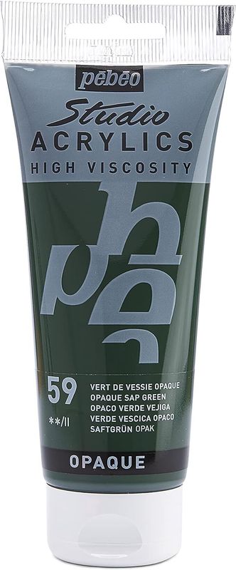 ACRILICO FINO STUDIO 100 ML VERDE VEJIGA OPACO Nº59