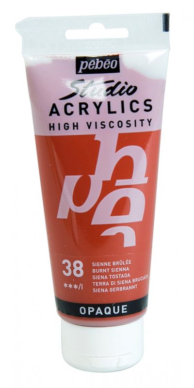 ACRILICO FINO STUDIO 100 ML SIENA TOSTADA Nº38