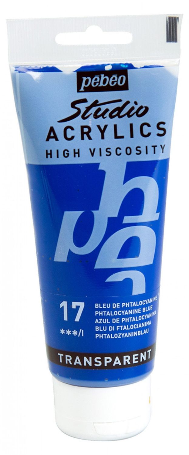 ACRILICO FINO STUDIO 100 ML AZUL DE PHTALOCIANINA Nº17