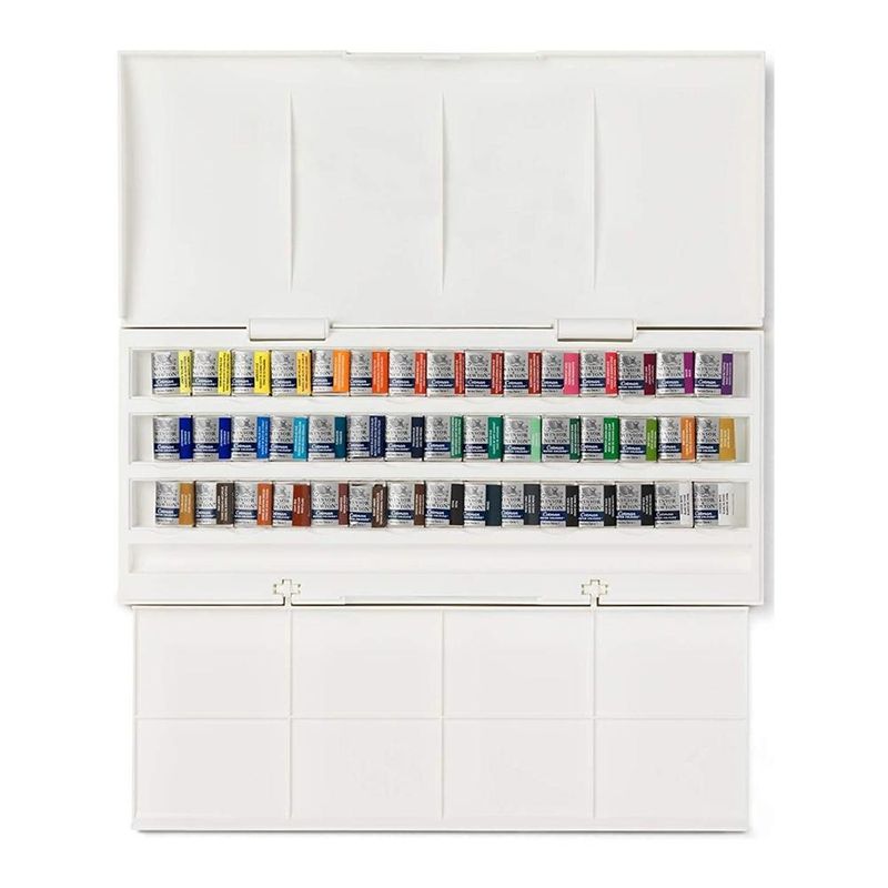 Caja acuarela cotman 45 medias pastillas