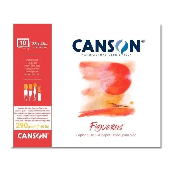Bloc Canson Figueras oleo 38x46 Cm Bloc Canson Figueras oleo 38x46 Cm