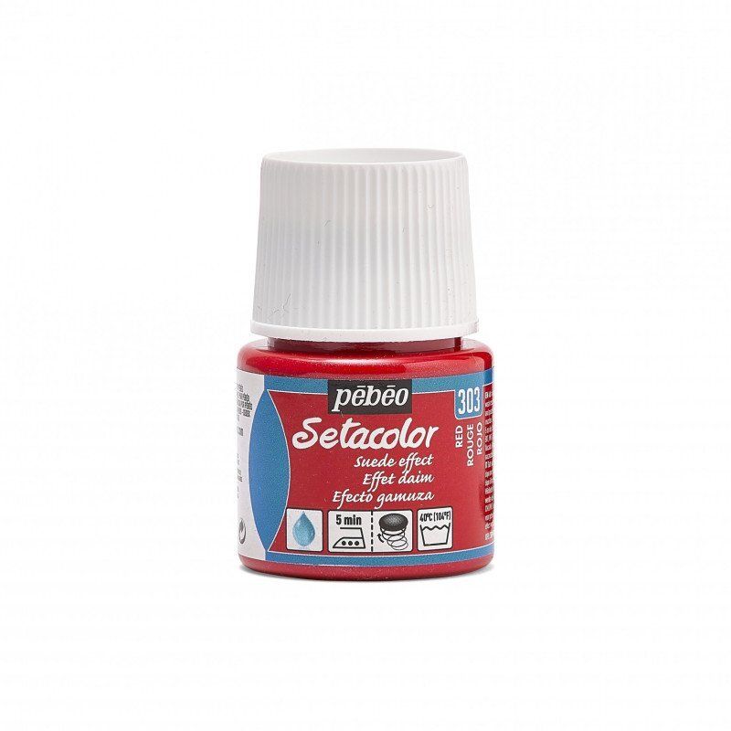 SETACOLOR OPACO EFECTO ANTE 45 ML ROJO Nº303