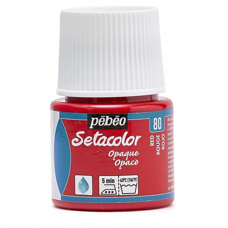 SETACOLOR OPACO 45 ML ROJO Nº80