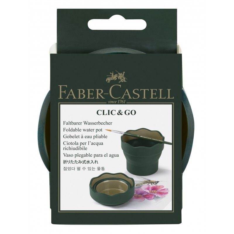 Vaso para acuarela verde