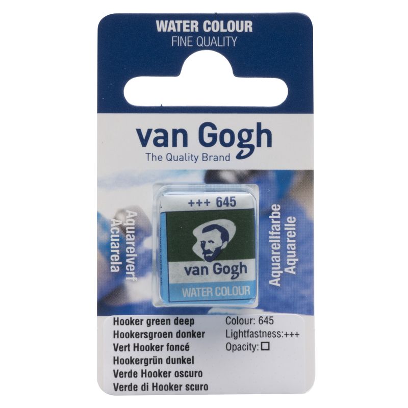 Van Gogh Acuarela Pastilla Verde Hooker Oscuro 645 Van Gogh Acuarela Pastilla Verde Hooker Oscuro 645