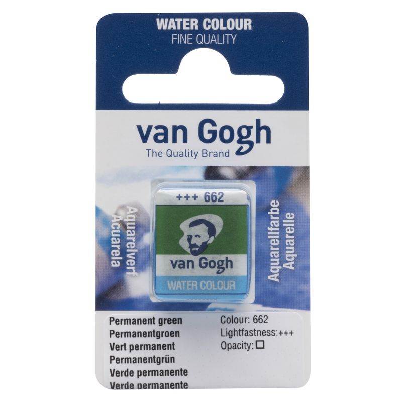 Van Gogh Acuarela Pastilla Verde Permanente 662 Van Gogh Acuarela Pastilla Verde Permanente 662