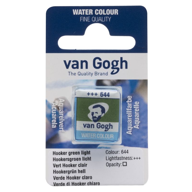 Van Gogh Acuarela Pastilla Verde Hooker Claro 644 Van Gogh Acuarela Pastilla Verde Hooker Claro 644