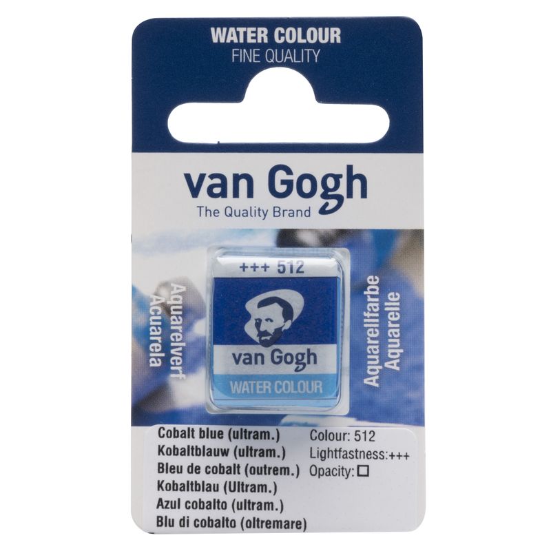 Van Gogh Acuarela Pastilla Azul Cobalto (Ultramar) 512 Van Gogh Acuarela Pastilla Azul Cobalto (Ultramar) 512