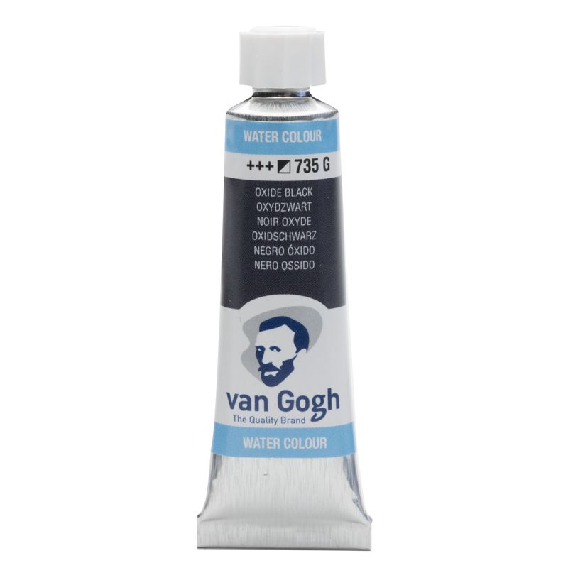 Van Gogh Acuarela Tubo 10 ml Negro Oxido 735