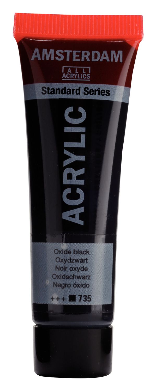 Amsterdam Tubo 20 ml Negro oxido 735