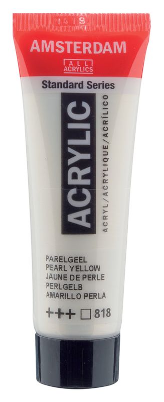 Amsterdam Tubo 20 ml Amarillo Perla 818 Amsterdam Tubo 20 ml Amarillo Perla 818