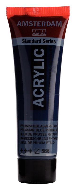 Amsterdam Tubo 20 ml Azul de Prusia (Ftalo) 566 Amsterdam Tubo 20 ml Azul de Prusia (Ftalo) 566
