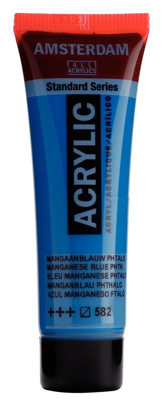 Amsterdam Tubo 20 ml Azul Manganeso Ftalo 582 Amsterdam Tubo 20 ml Azul Manganeso Ftalo 582