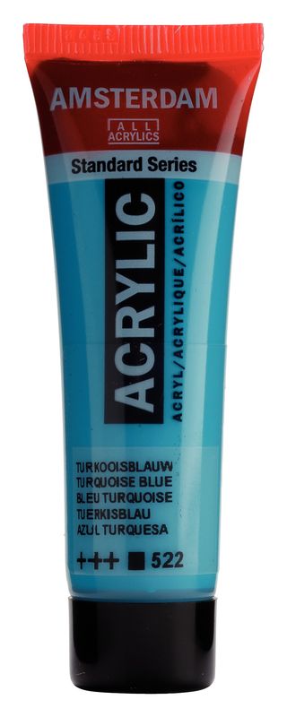 Amsterdam Tubo 20 ml Azul Turquesa 522 Amsterdam Tubo 20 ml Azul Turquesa 522