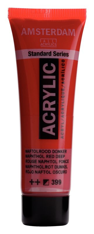 Amsterdam Tubo 20 ml Rojo Naftol Oscuro 399 Amsterdam Tubo 20 ml Rojo Naftol Oscuro 399
