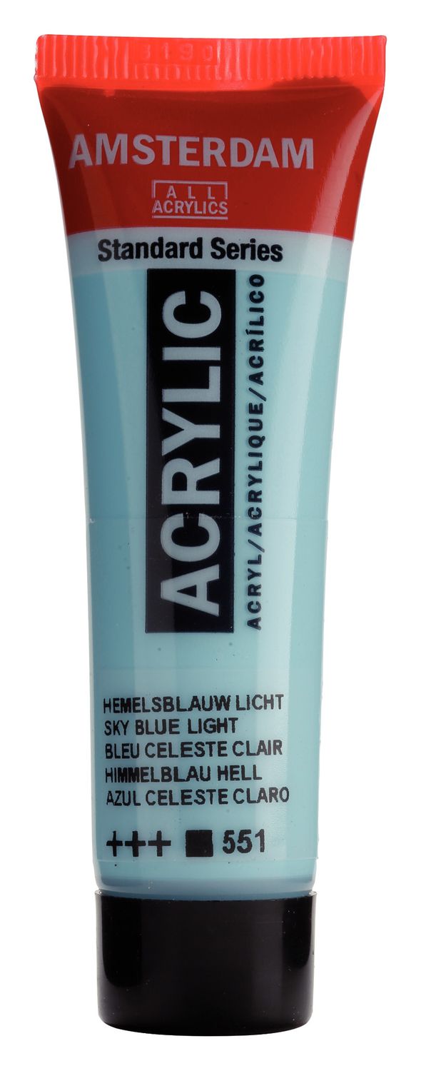 Amsterdam Tubo 20 ml Azul Celeste Claro 551