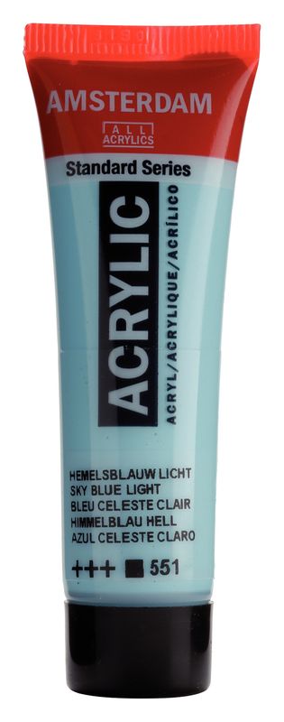 Amsterdam Tubo 20 ml Azul Celeste Claro 551 Amsterdam Tubo 20 ml Azul Celeste Claro 551