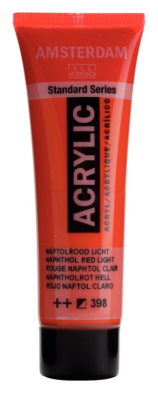 Amsterdam Tubo 120 ml Rojo Naftol Claro 398 Amsterdam Tubo 120 ml Rojo Naftol Claro 398