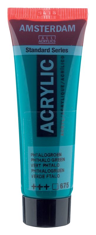 Amsterdam Tubo 120 ml Verde Ftalo 675 Amsterdam Tubo 120 ml Verde Ftalo 675