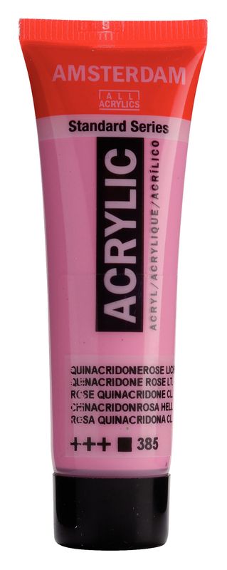 Amsterdam Tubo 120 ml Rosa Quinacridona Claro 385 Amsterdam Tubo 120 ml Rosa Quinacridona Claro 385