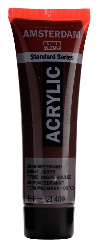 Amsterdam Tubo 120 ml Tierra Sombra Tostada 409 Amsterdam Tubo 120 ml Tierra Sombra Tostada 409