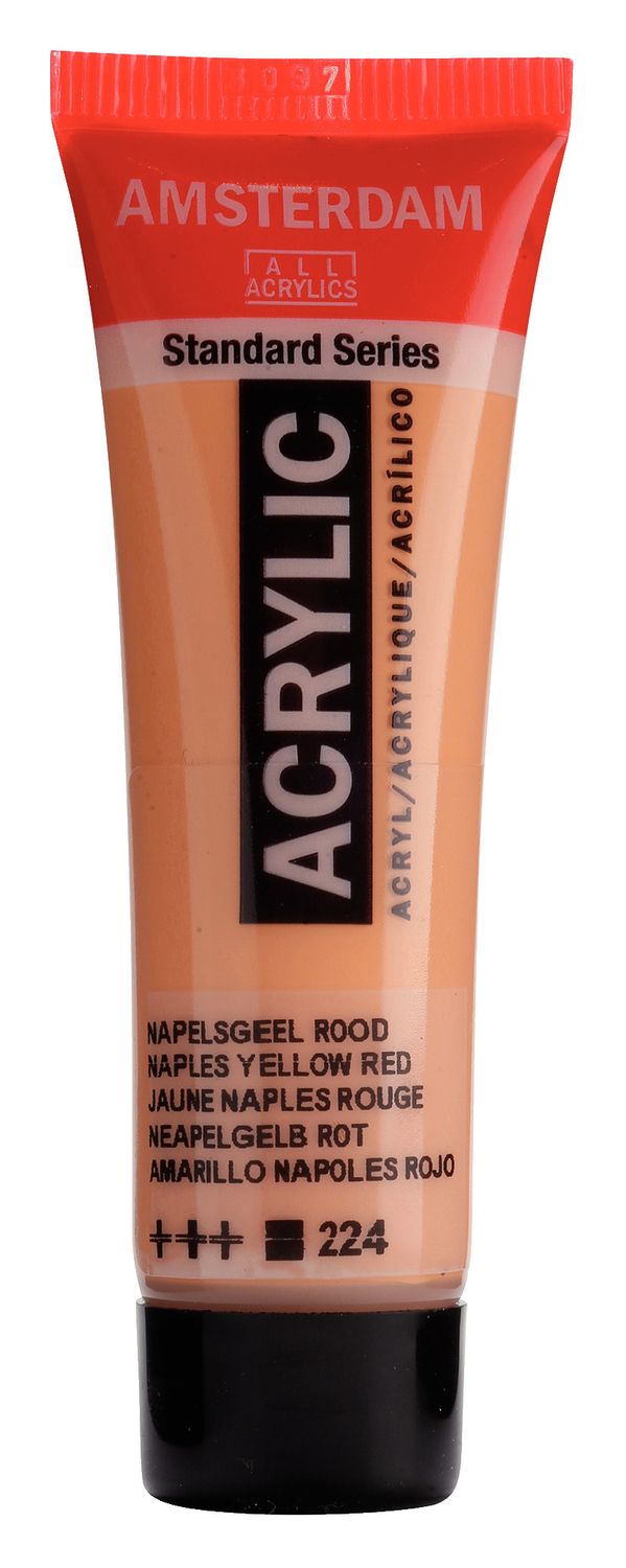 Amsterdam Tubo 120 ml Amarillo Napoles Rojo 224
