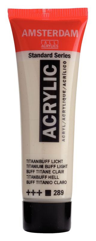 Amsterdam Tubo 120 ml Buff Titanio Claro 289 Amsterdam Tubo 120 ml Buff Titanio Claro 289