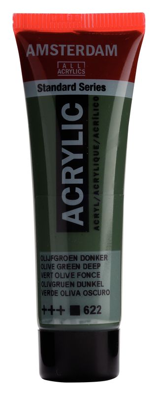 Amsterdam Tubo 120 ml Verde Oliva Oscuro 622 Amsterdam Tubo 120 ml Verde Oliva Oscuro 622