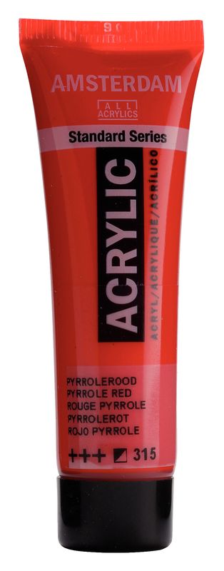 Amsterdam Tubo 120 ml Rojo Pyrrole 315 Amsterdam Tubo 120 ml Rojo Pyrrole 315