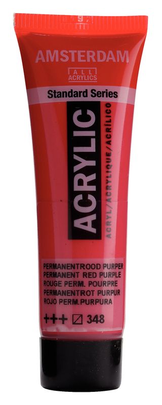 Amsterdam Tubo 120 ml Rojo Permanente Purpura 348 Amsterdam Tubo 120 ml Rojo Permanente Purpura 348