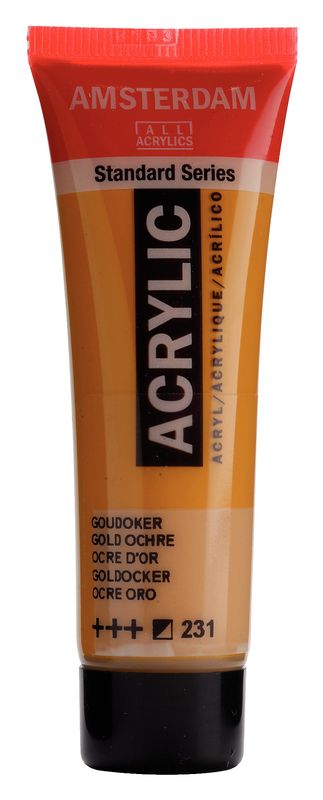 Amsterdam Tubo 120 ml Ocre Oro 231 Amsterdam Tubo 120 ml Ocre Oro 231