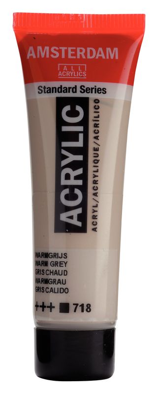 Amsterdam Tubo 120 ml Gris Calido 718 Amsterdam Tubo 120 ml Gris Calido 718
