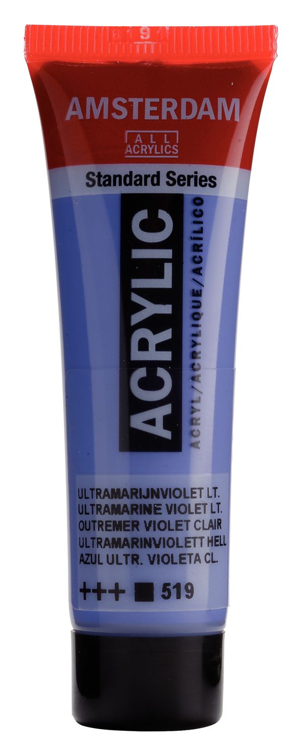 Amsterdam Tubo 120 ml Azul Ultramar Violeta Claro 519