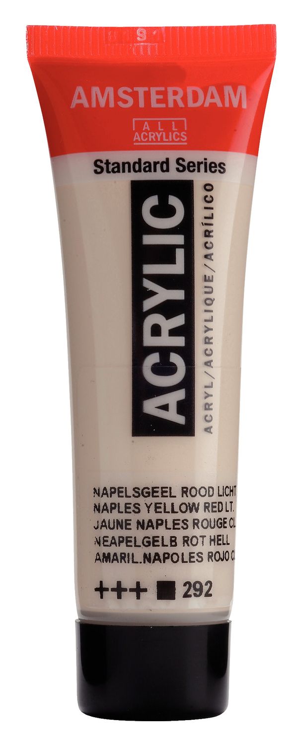 Amsterdam Tubo 120 ml Amarillo Napoles Rojo Claro 292