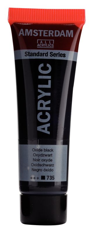 Amsterdam Tubo 120 ml Negro oxido 735 Amsterdam Tubo 120 ml Negro oxido 735