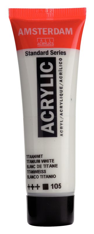 Amsterdam Tubo 120 ml Blanco de Titanio 105 Amsterdam Tubo 120 ml Blanco de Titanio 105