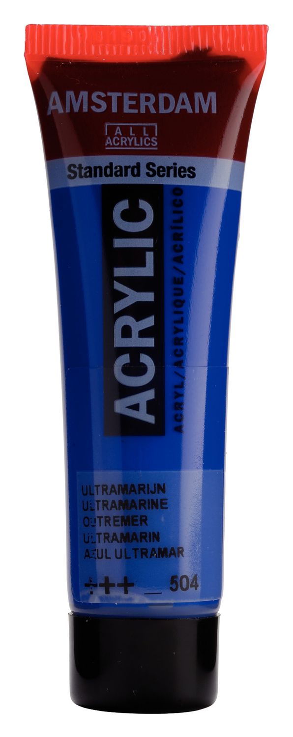 Amsterdam Tubo 120 ml Azul Ultramar 504